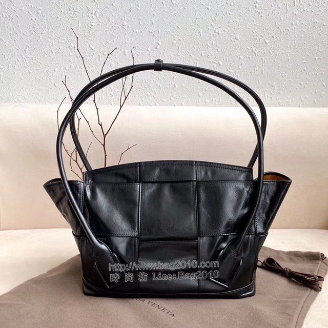 Bottega veneta高端女包 96009 寶緹嘉新款Arco48油蠟皮包 BV經典款小牛皮質中號手提包  gxz1228